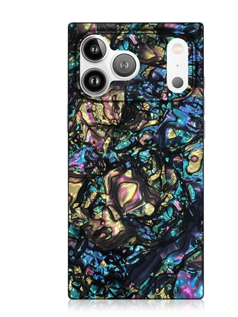 New Flaunt Square iPhone 17 & 18 Pro Max Magsafe Case - Abalone Shell